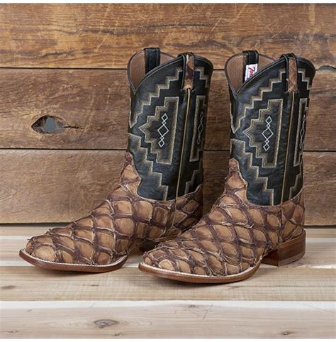 fish boots|Tony Lama Leviathan Chocolate Big Fish Boots .